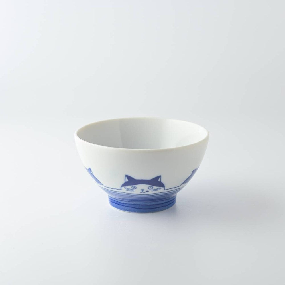 SHICHITA Cat Mamezara Bowl (10.5cm)