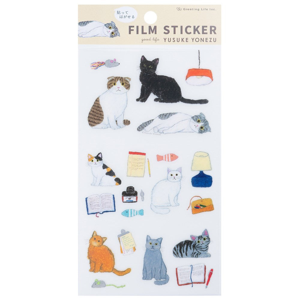 Matte Film Sticker Sheet by Yusuke Yonezu - Cats