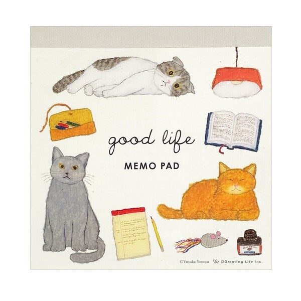 Good Life Memo Pad - Cats