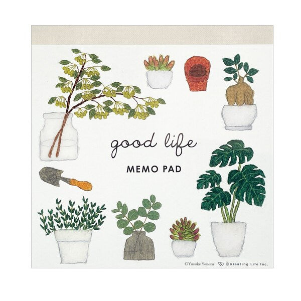 Good Life Memo Pad - Plants