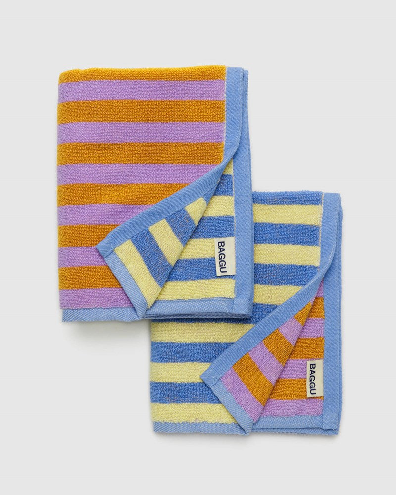 Hand Towel (Set of 2) - Hotel Stripe