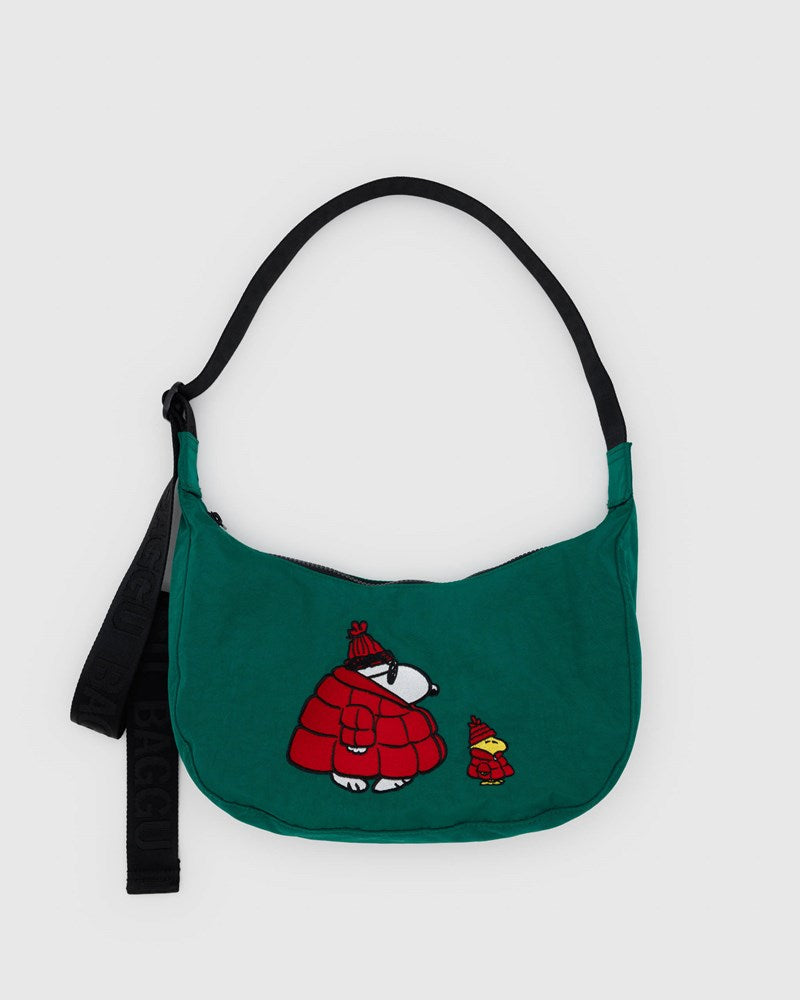 Peanuts x BAGGU Medium Nylon Crescent Bag - Snoopy & Woodstock