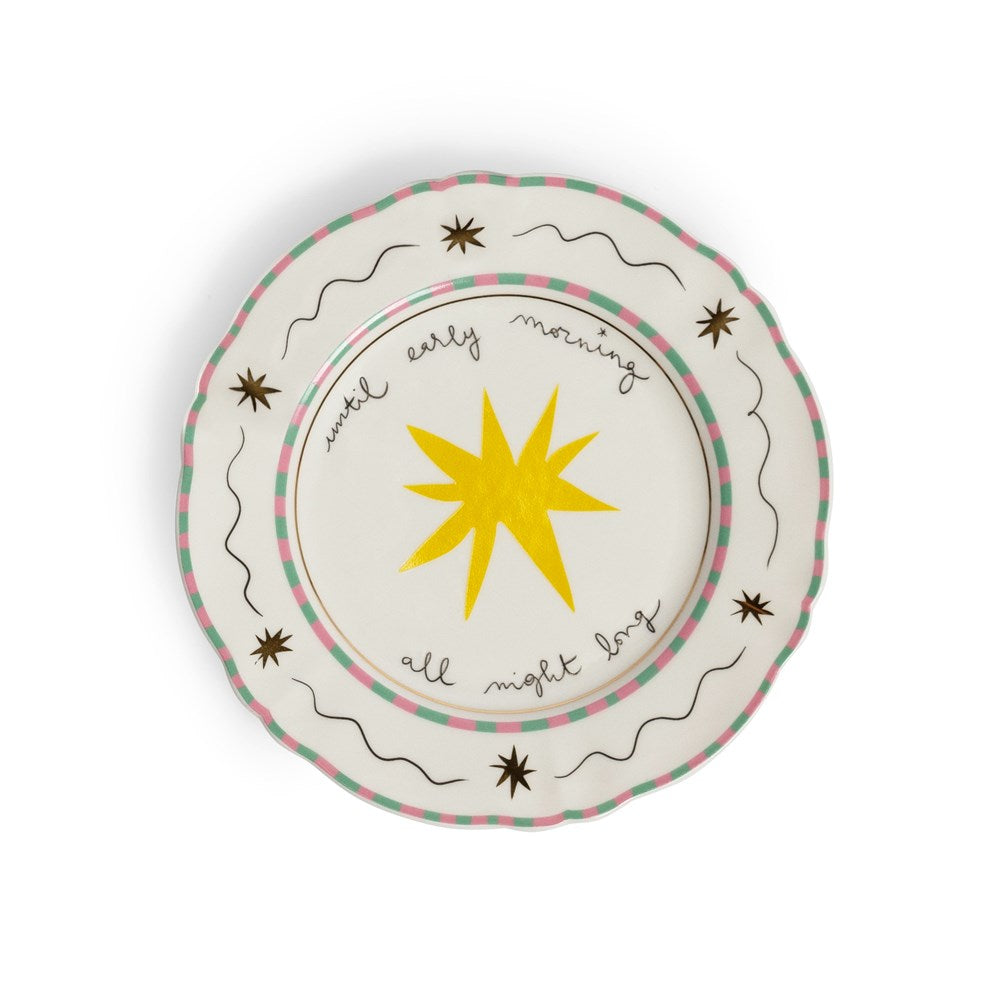 Bitossi x Pangea - 'Until Early Morning' Star Plate (16.5cm)