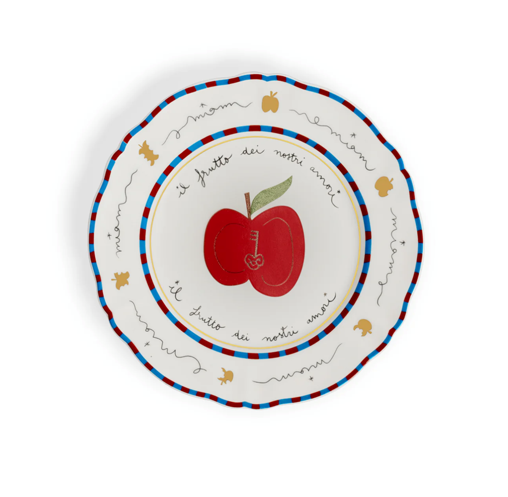 Bitossi x Pangea - Apple & Key Plate (16.5cm)