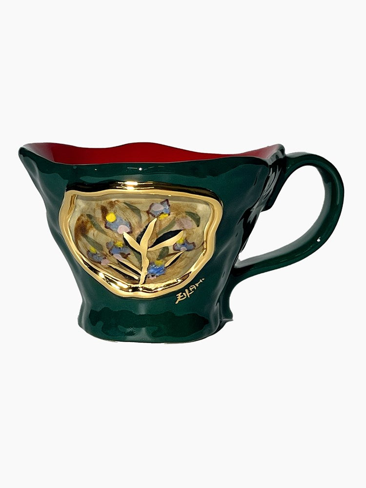 Zilan Mug #1012 - Green Vivid Plume