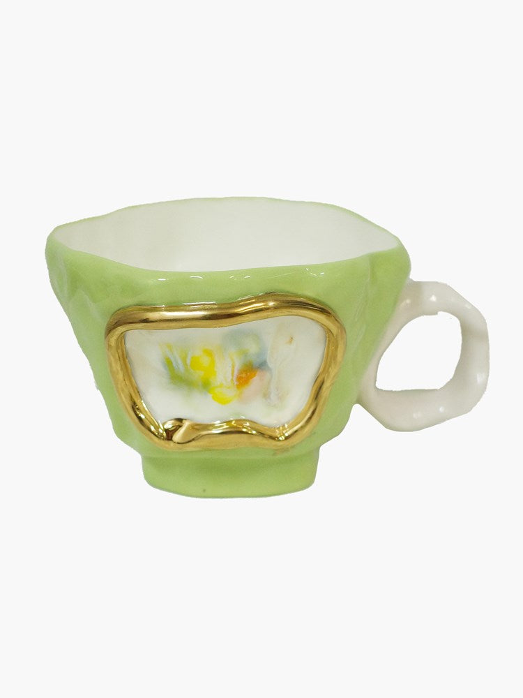 Zilan Mug #911 - Green Sunlit Abstract