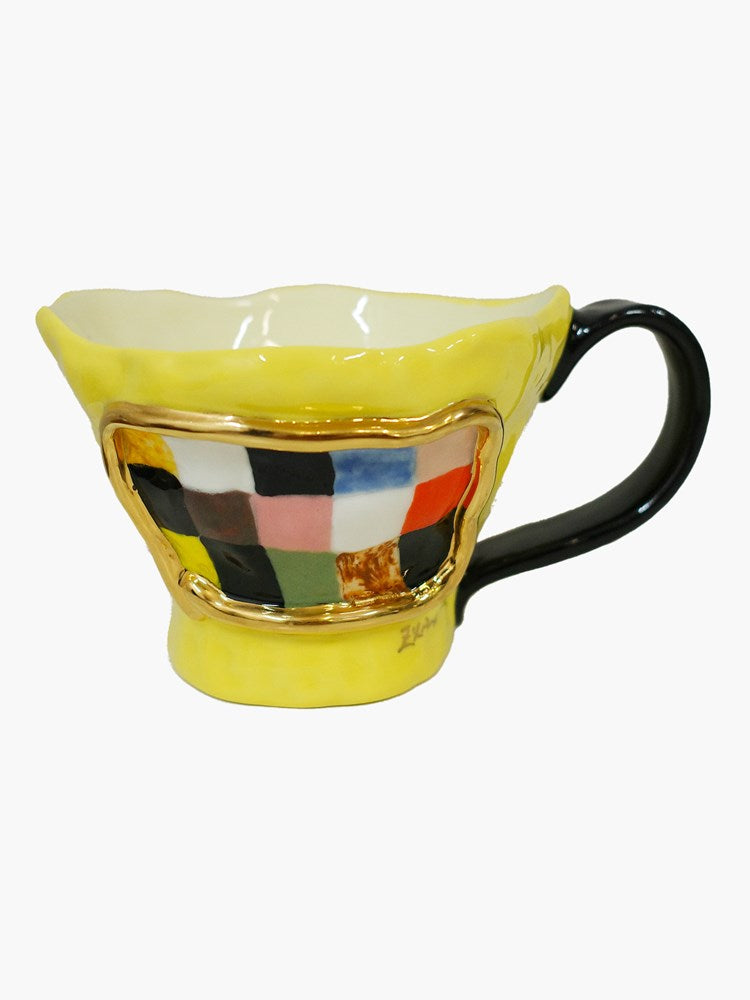 Zilan Mug #918 - Yellow Patchwork