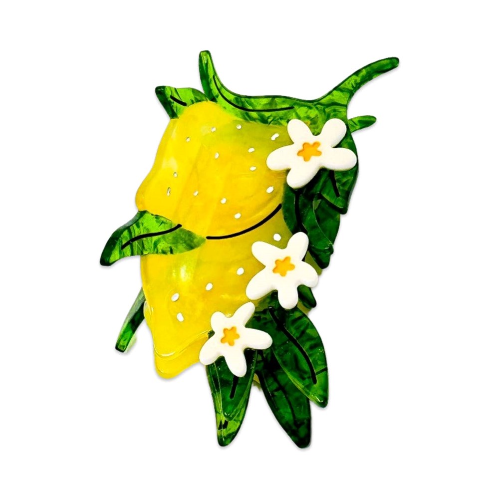 Lemon & Flowers Hair Claw