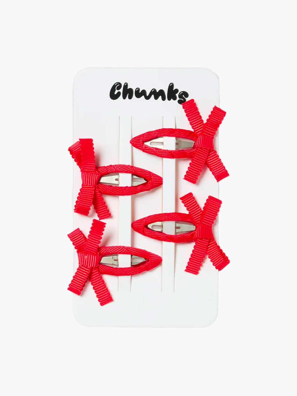 Bow Snap Clips Cherry (4pk) Hands