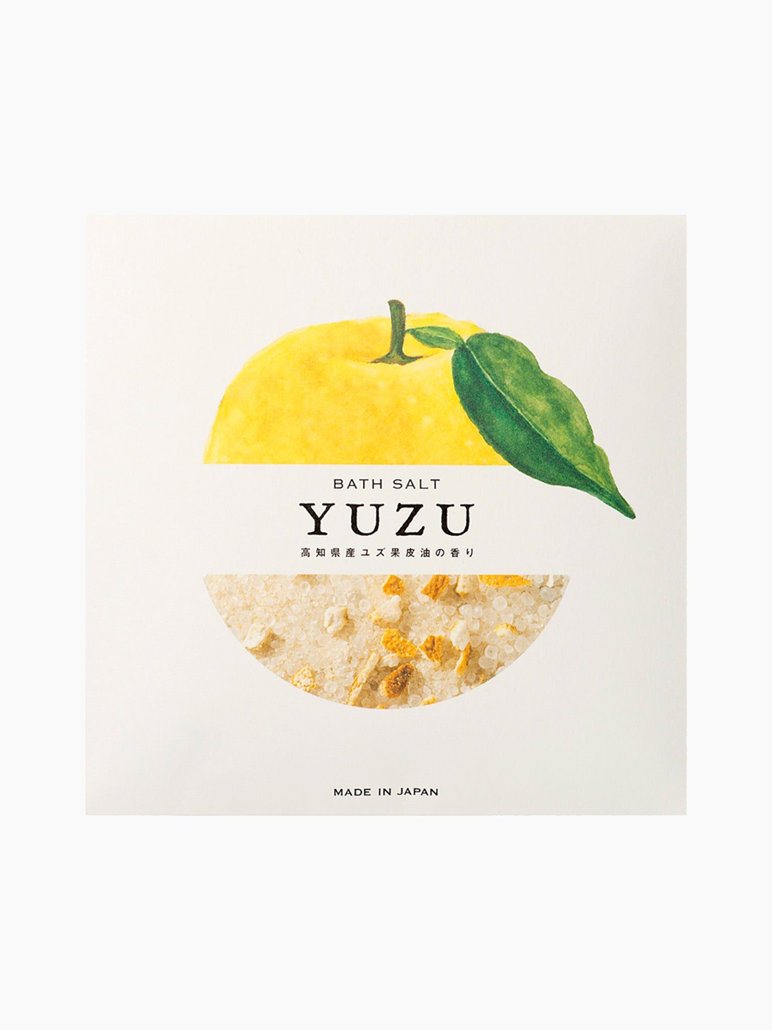 Daily Aroma Japan Yuzu Bath Salts with Peel 40g Hands