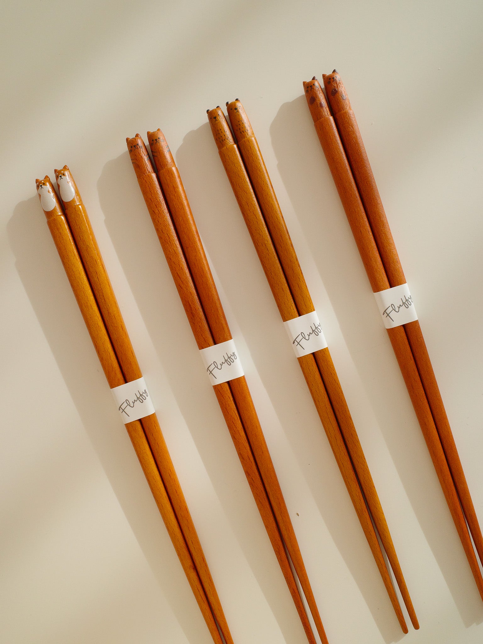 "Fluffy" Wood Chopsticks (4 Styles)