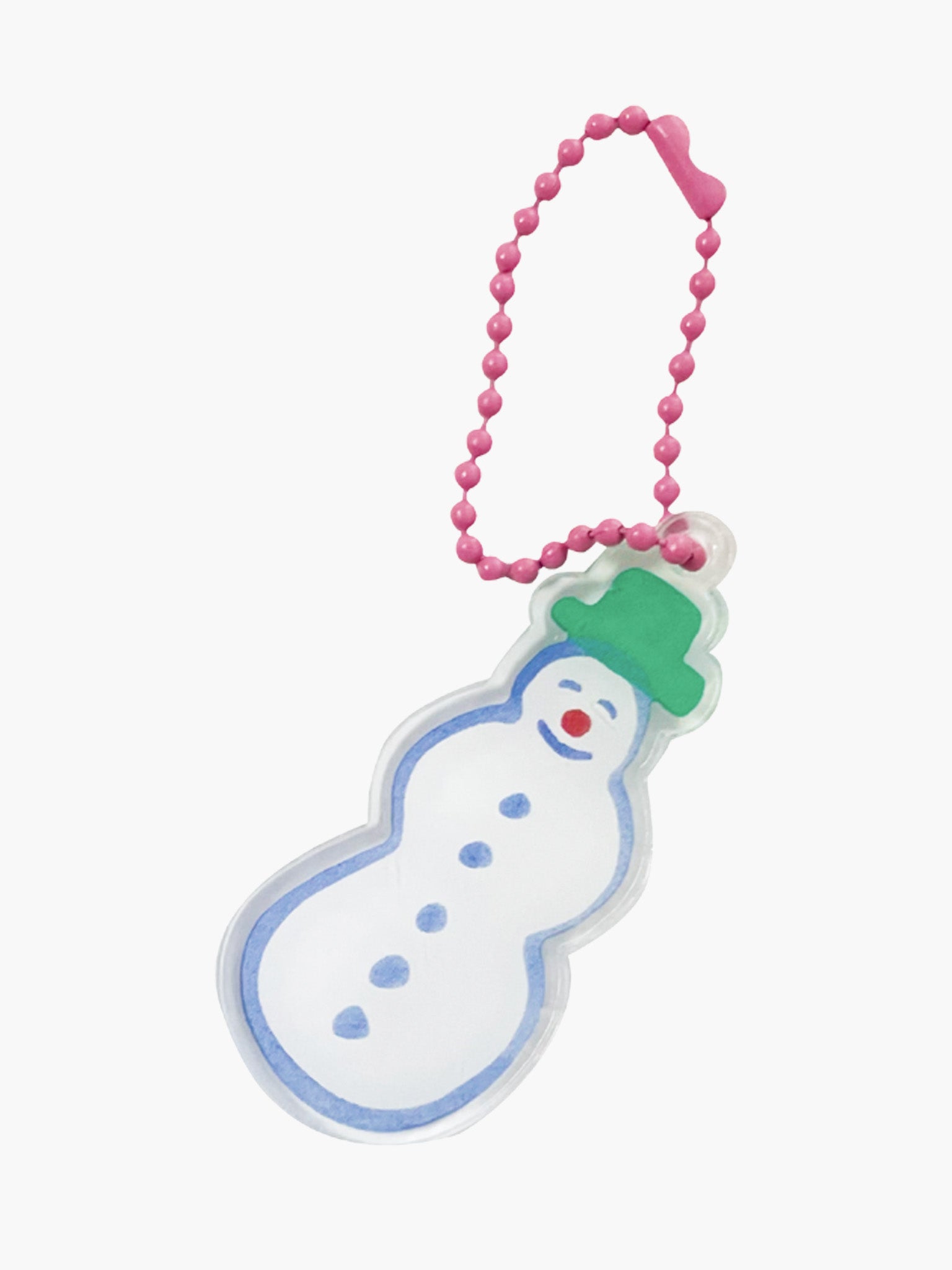 Snowman Drawing Keychain