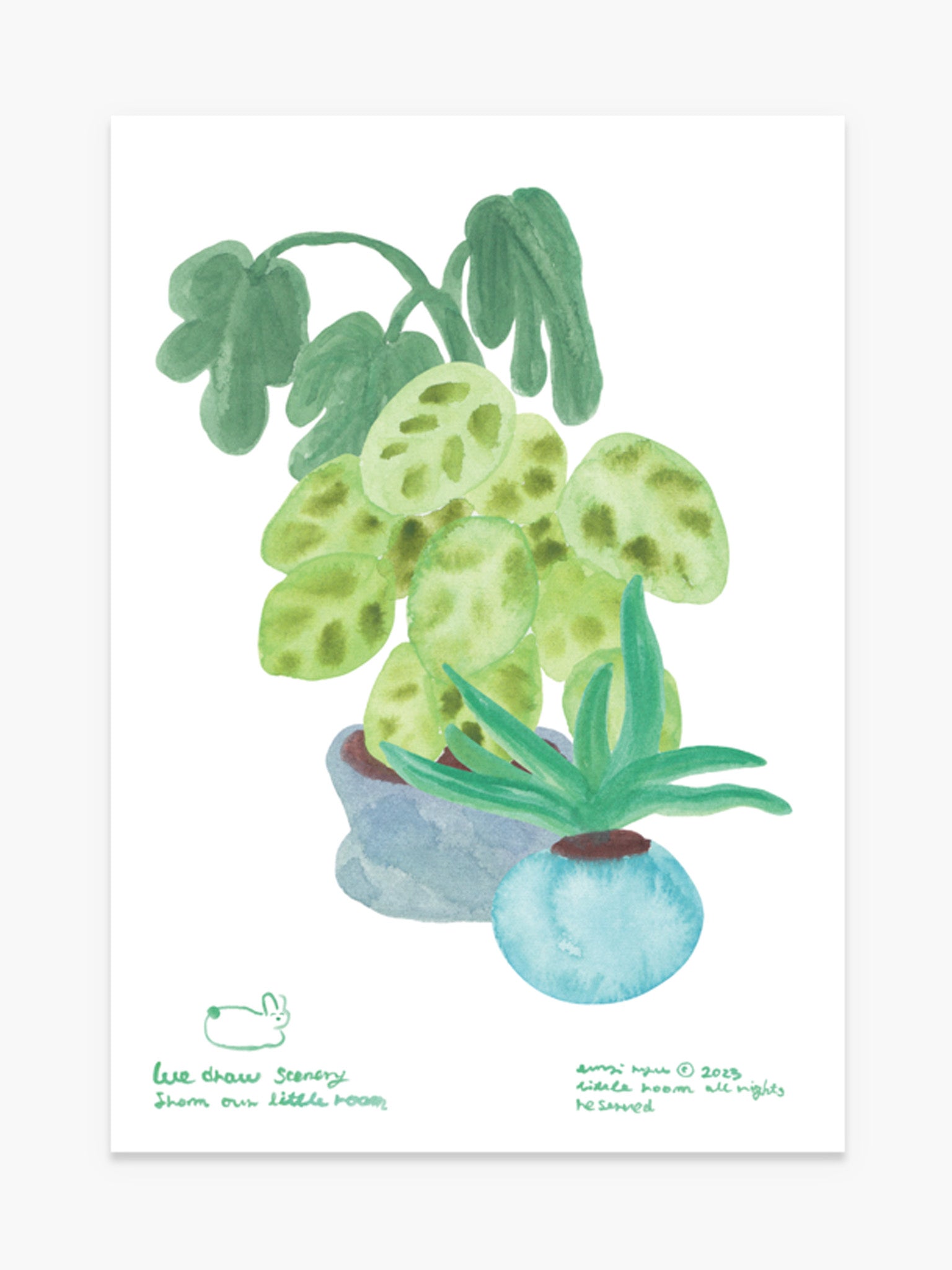 Still Life with Green Poster - A3