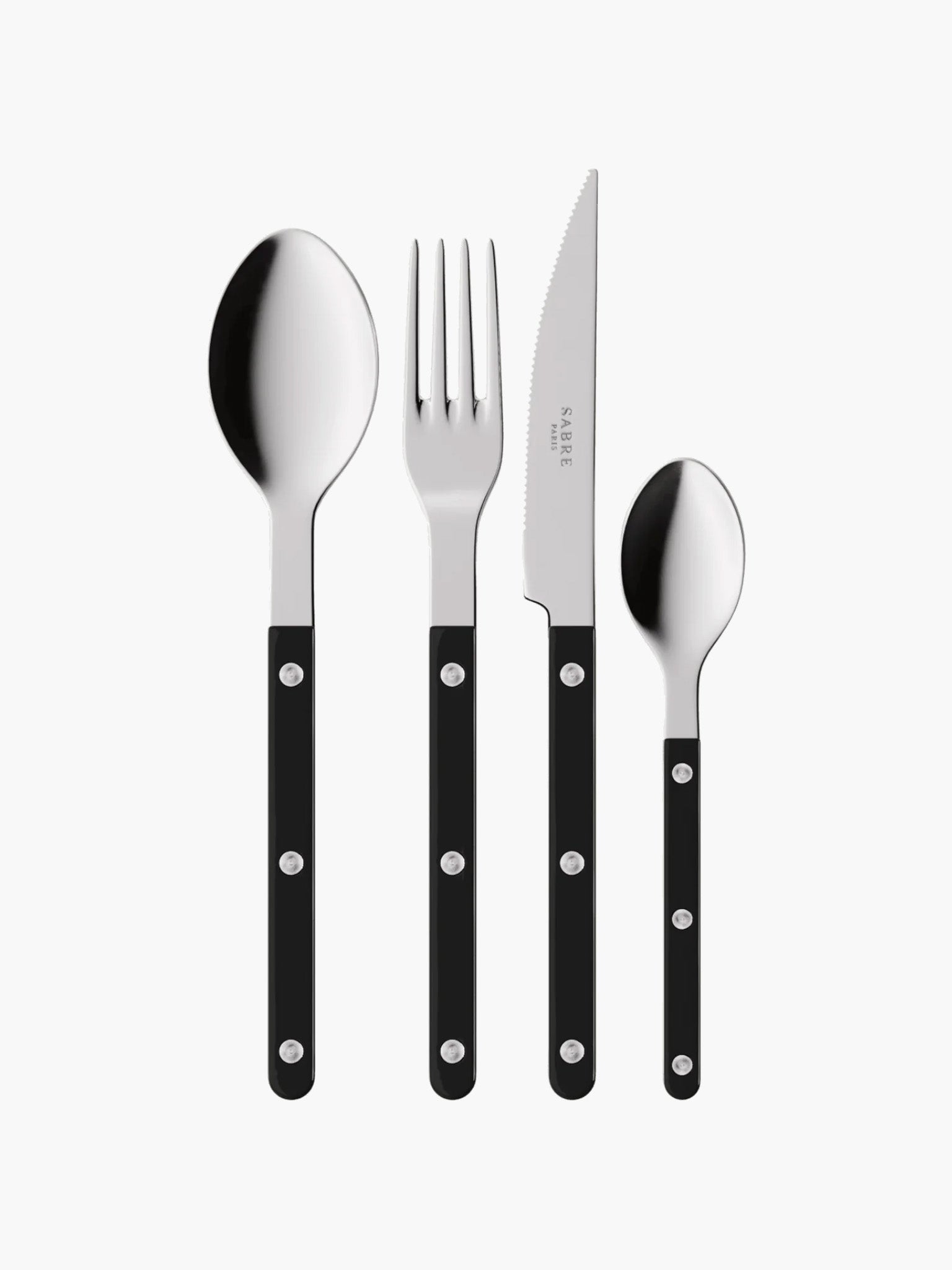 【SABRE PARIS】ブラックカトラリーセット2セット Sabre Paris Bistrot Cutlery - Black – Hands