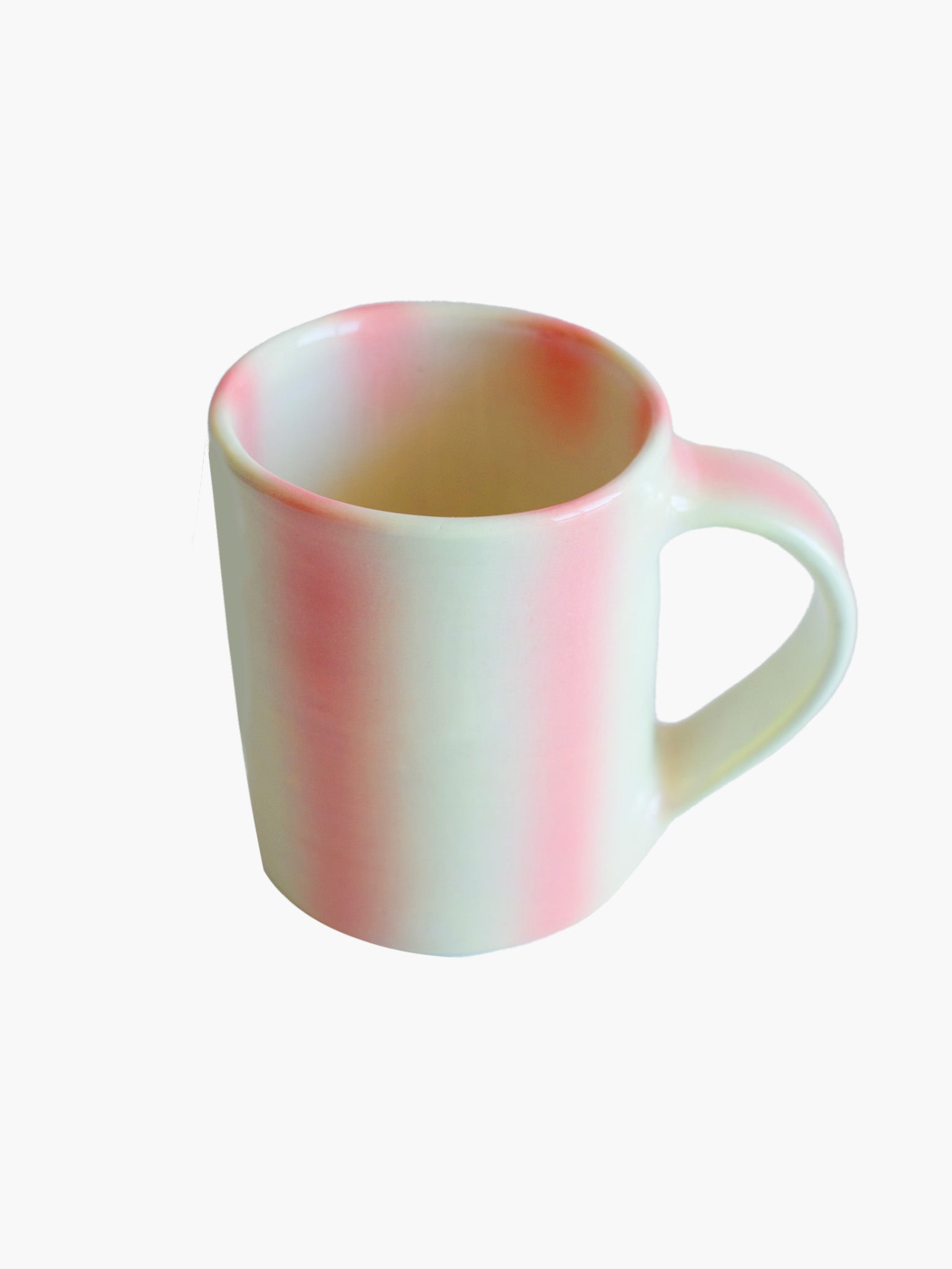 Stripey Mug x Stacey's Ceramics - Cream/Pink