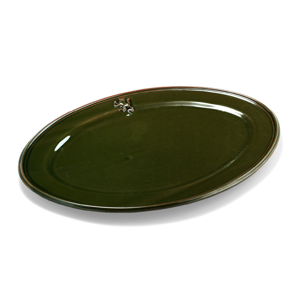 Malta 280 Oval Plate (28.6cm) - Olive