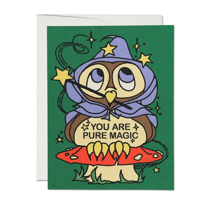 Owl Wizard Card (You Are Pure Magic)