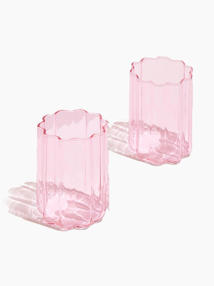 Wave Glasses (Set of 2) - Pink