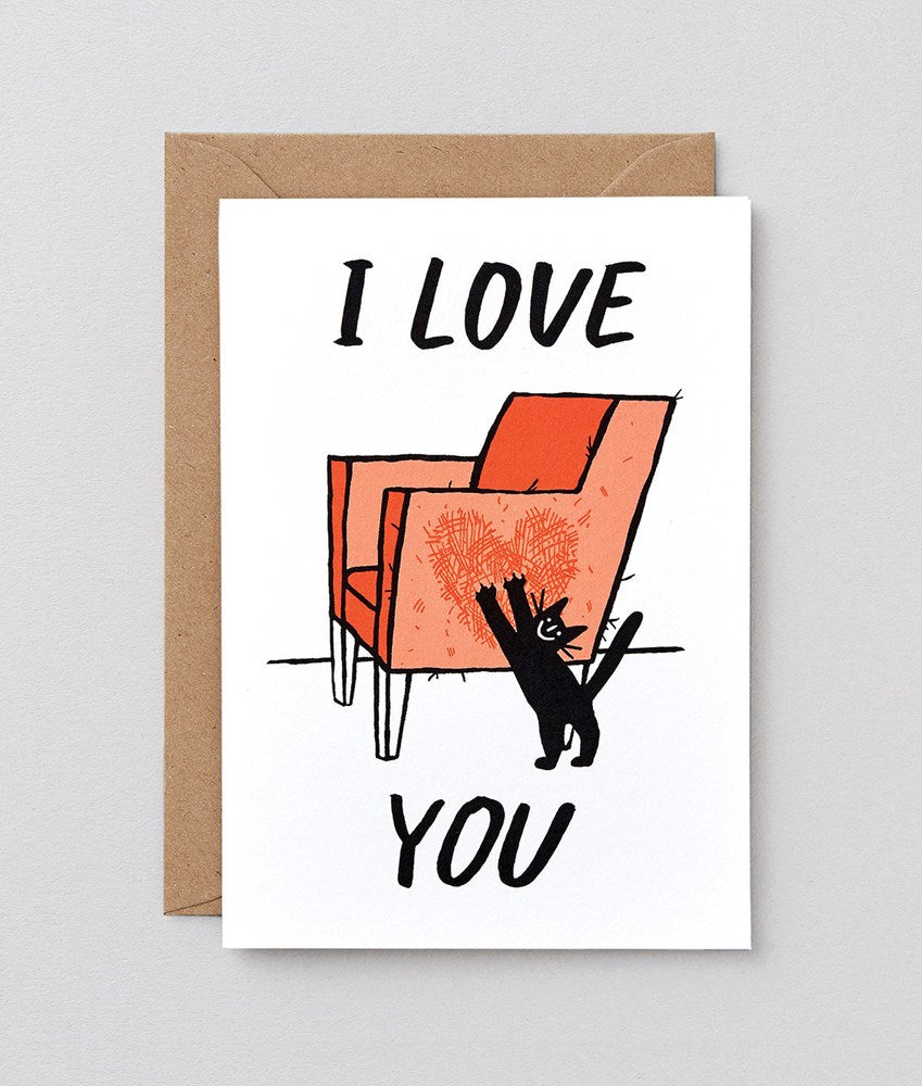 I Love You Cat Greeting Card x Cari Vander Yacht