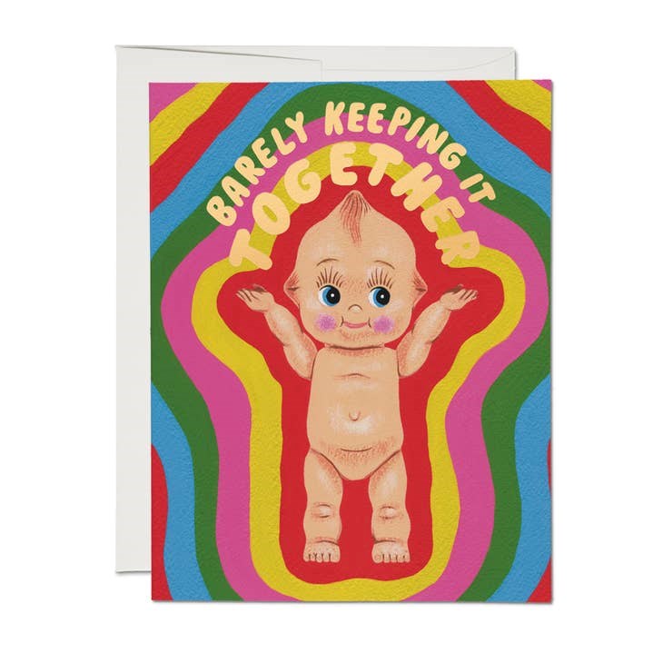 Kewpie Doll Card (Barely Keeping It Together)