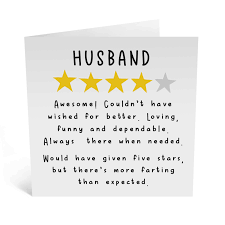 5 Star Husband Card
