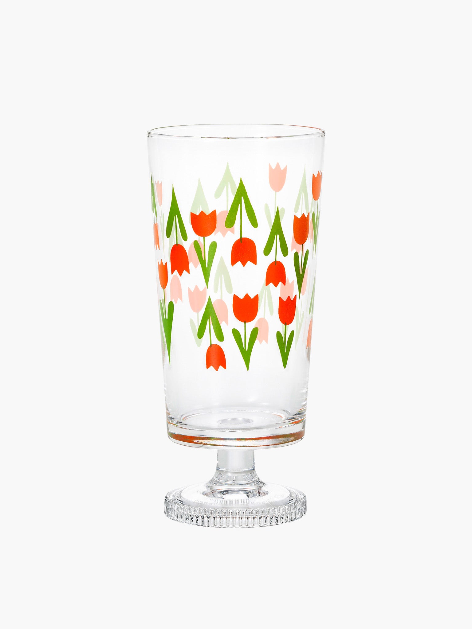 Aderia Retro Glass Tumbler with Stem - Tulip