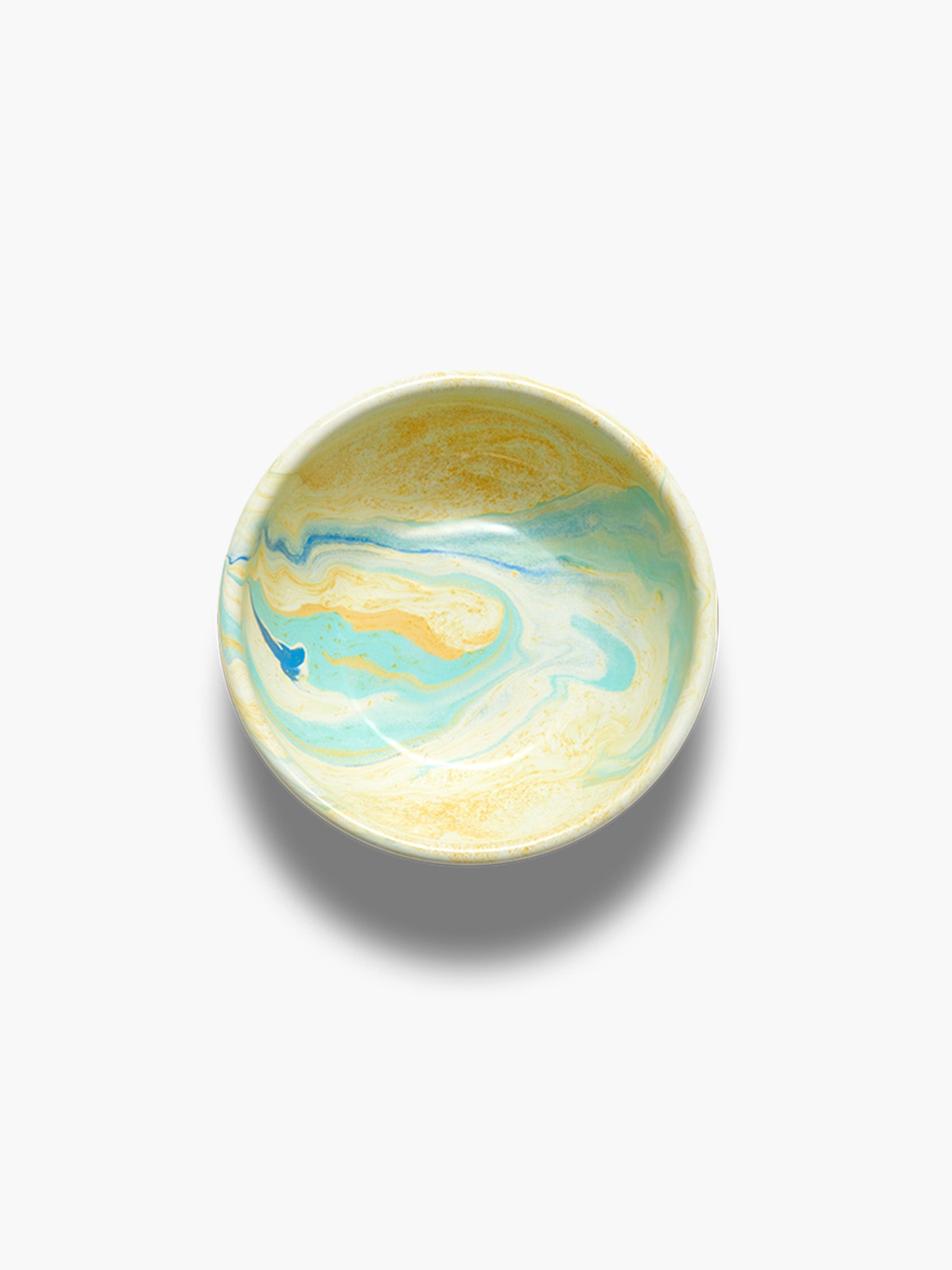 Marble Bowl Small (12cm) - Lemon Cream