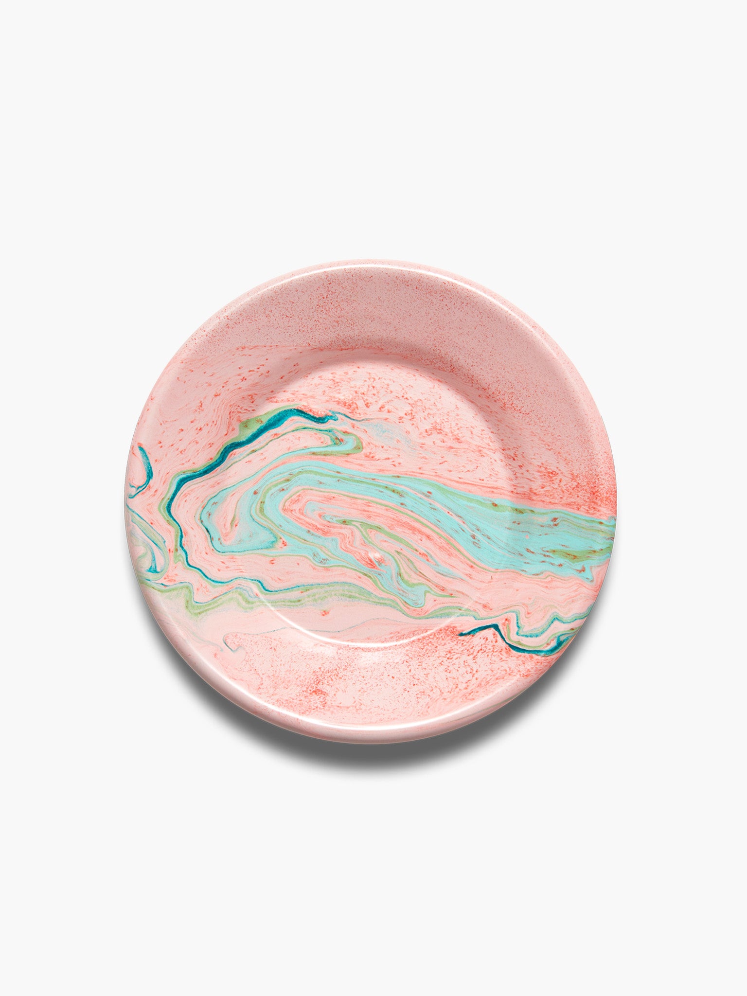 Marble Flat Plate (21cm) - Blush Pink