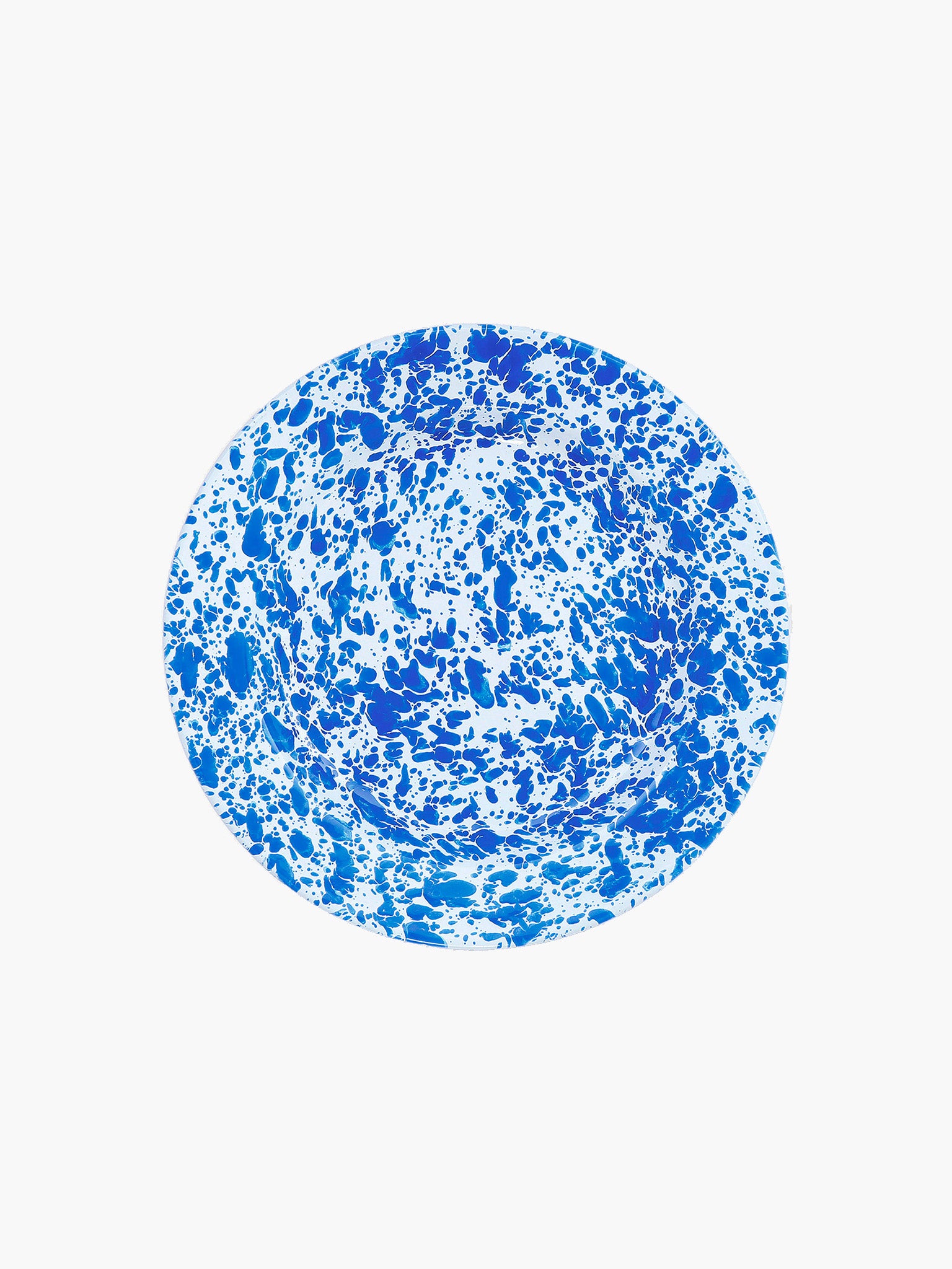 Splatter Flat Salad Plate (20cm) - Blue