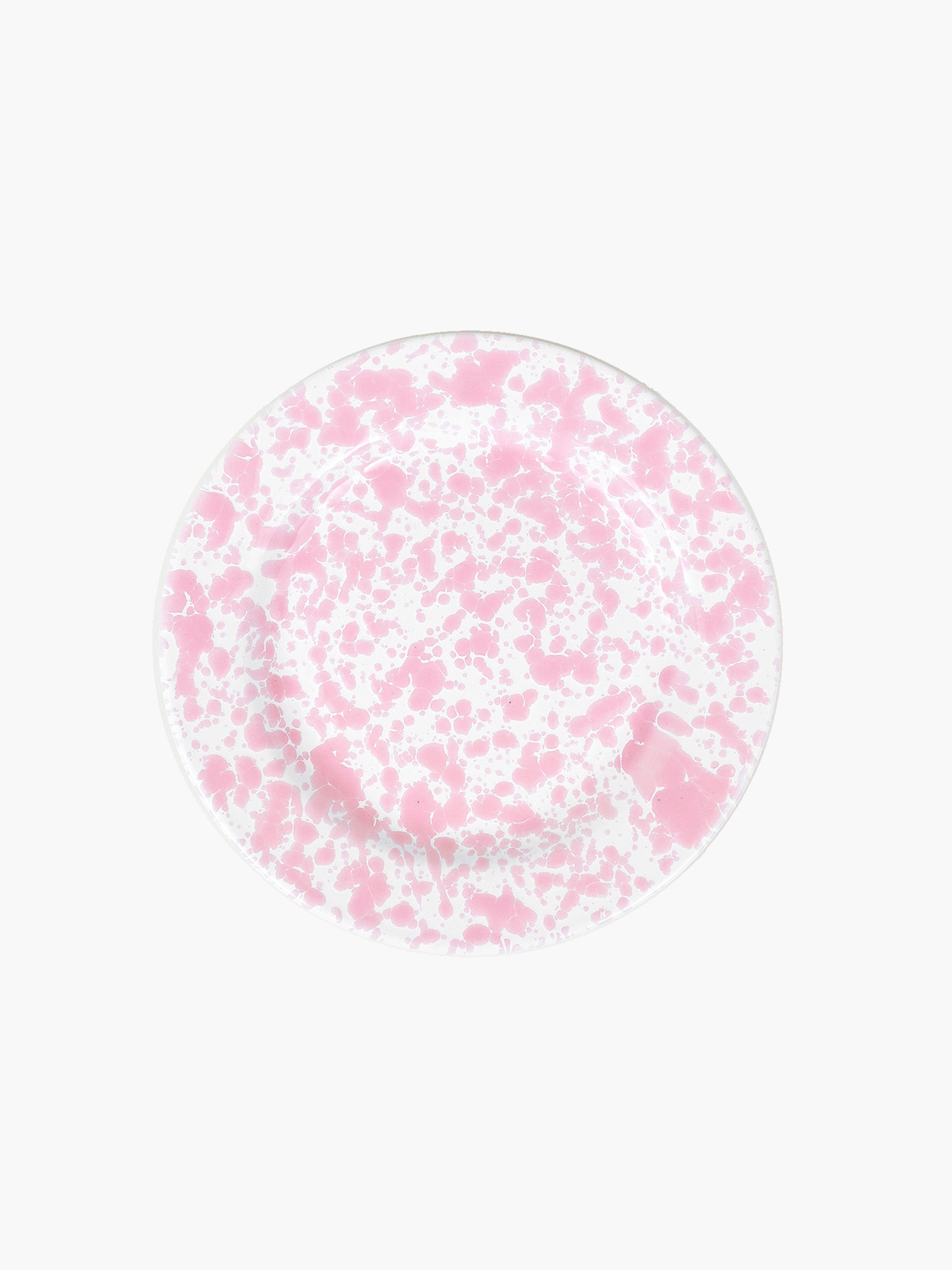 Splatter Flat Salad Plate (20cm) - Pink
