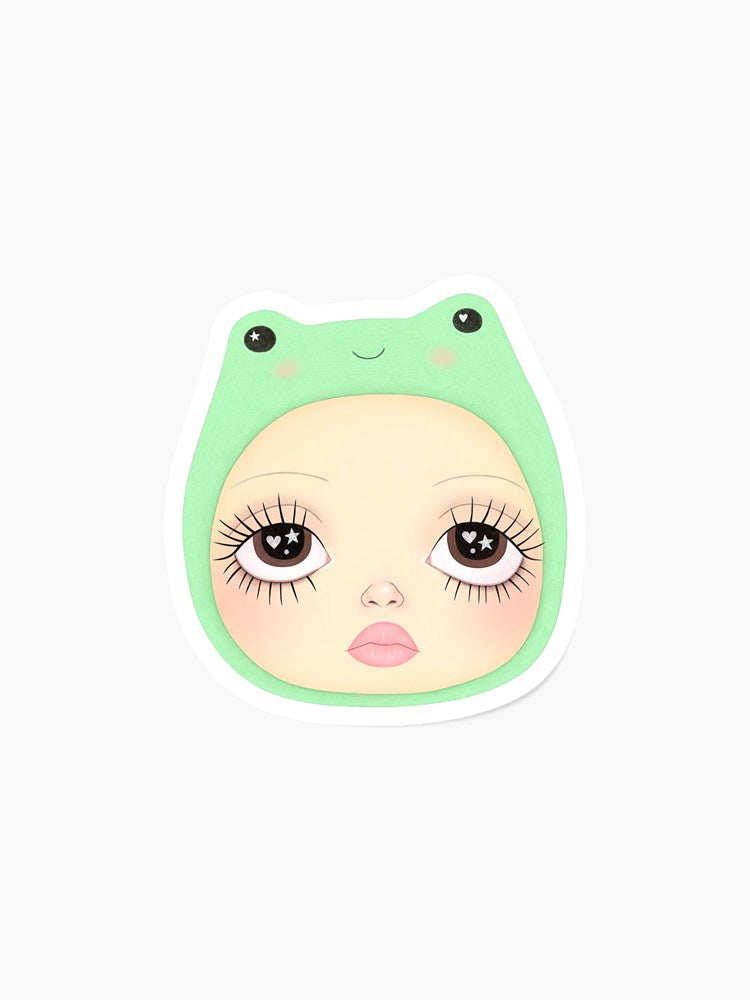 Frog Girl Sticker by GIZDRA