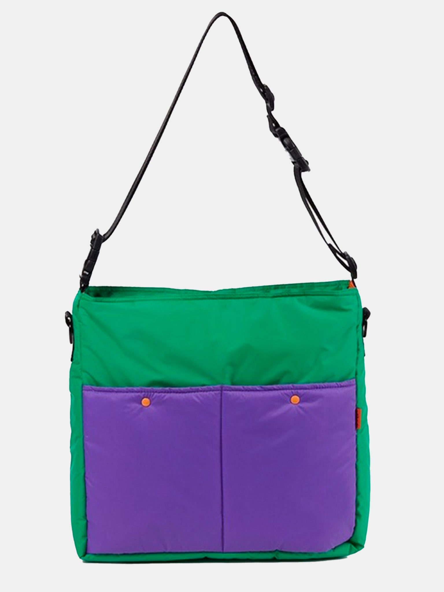 Lively Tote Bag - Green & Purple