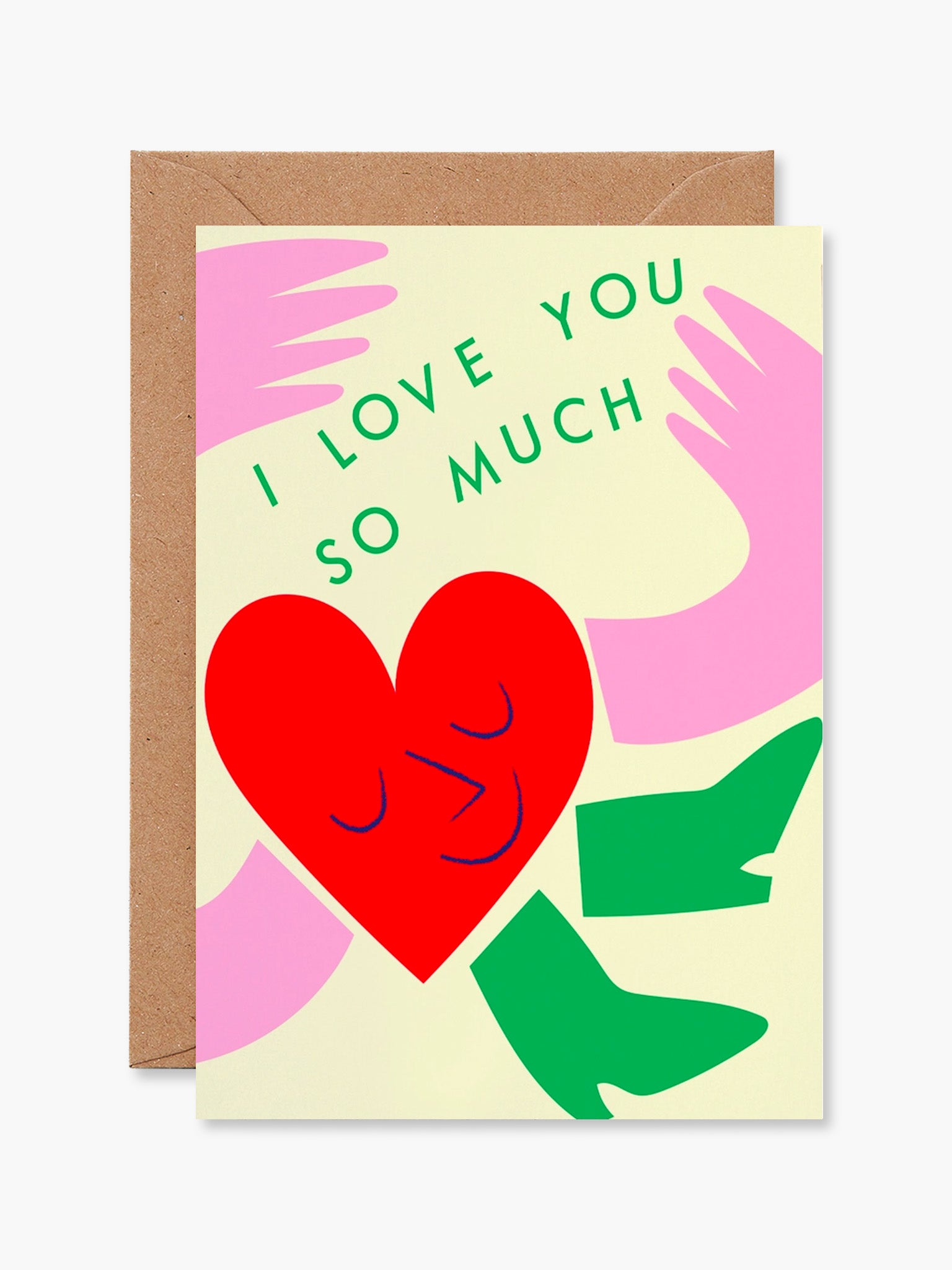 I Love You So Much Heart Card
