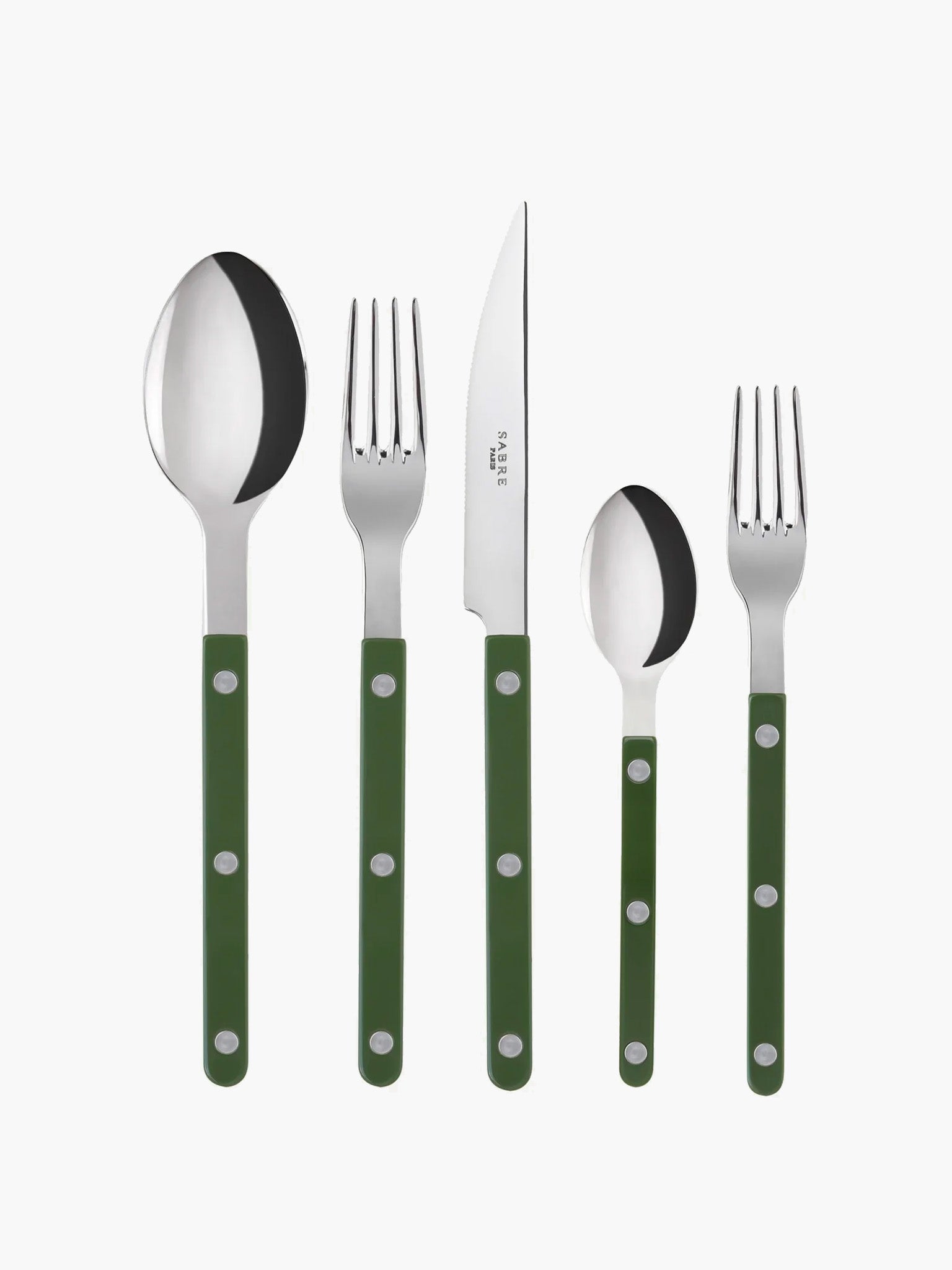 Sabre Paris Bistrot Cutlery - Dark Green