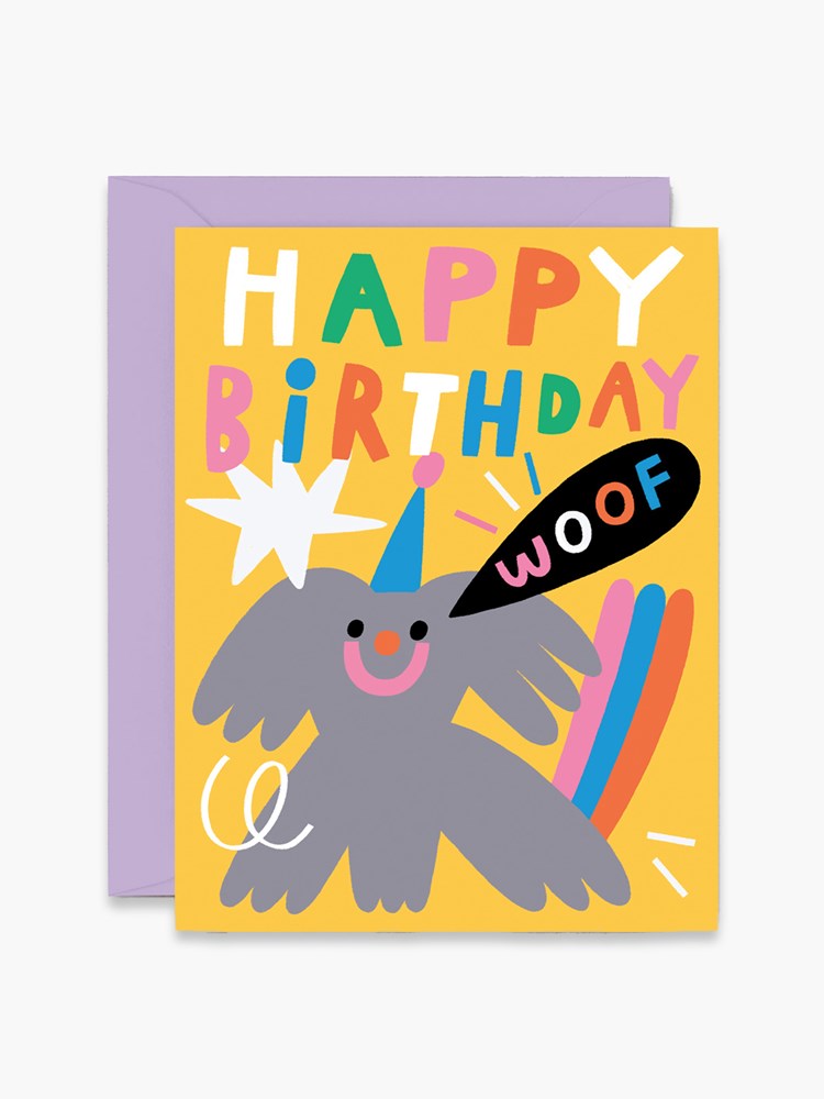Happy Birthday Woof Card x Susie Hammer