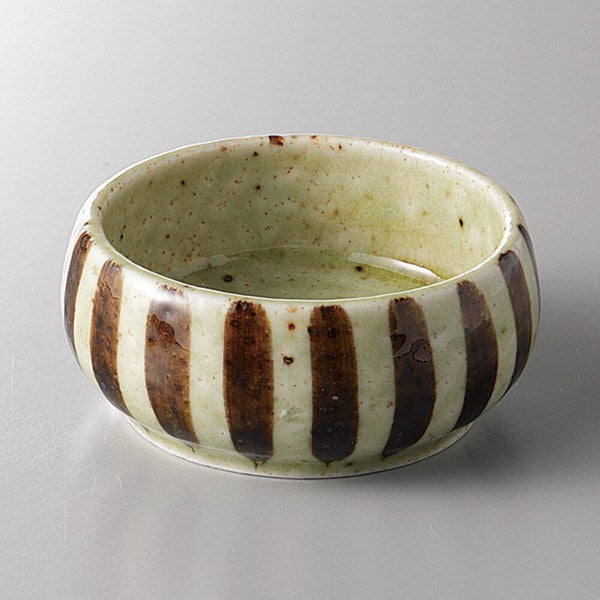 Round Minoware Bowl (7.2cm) - Brown Stripe