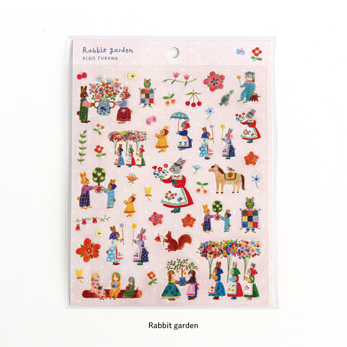 Aiko Fukawa Seal Rabbit Garden Stickers