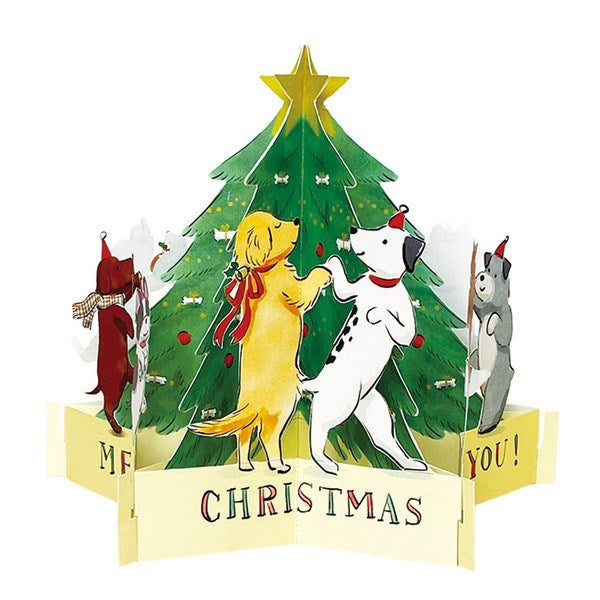 Christmas Dancing Dog Card