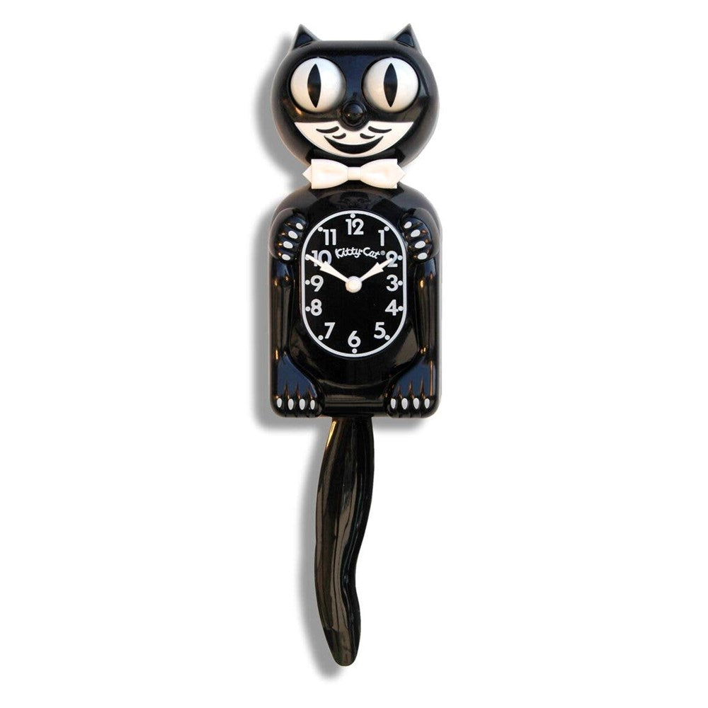 Mini Kitty Cat Klock - Classic Black