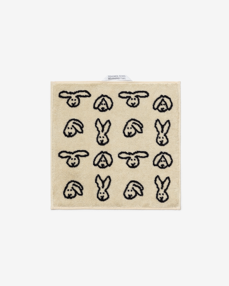 Bunny Hand Towel - Beige (34x34cm)