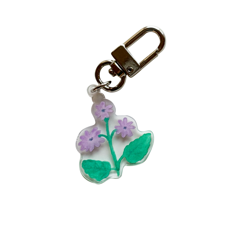 Violet Drawing Keychain by little room