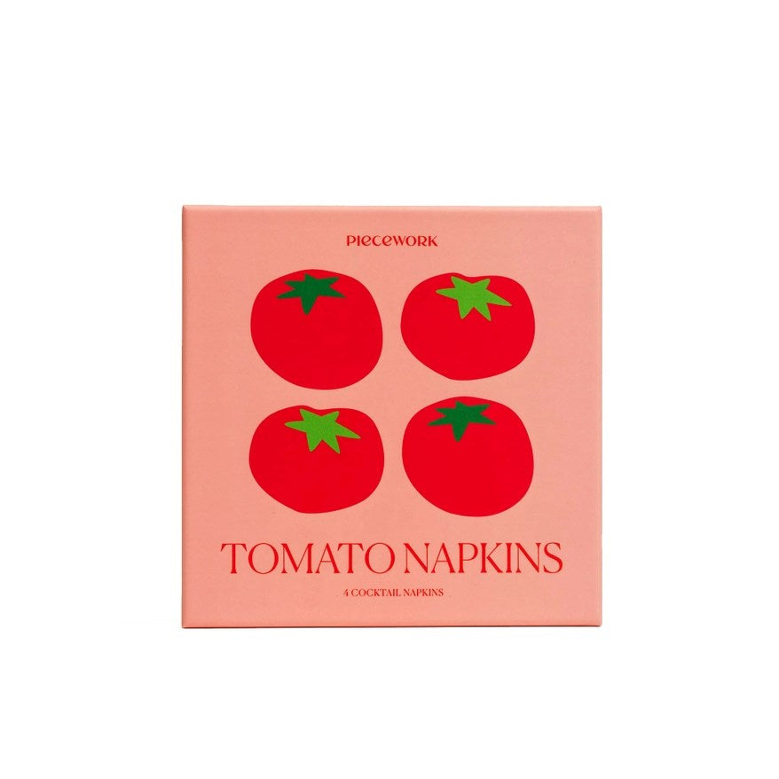 Tomato Cocktail Napkins (Set of 4)