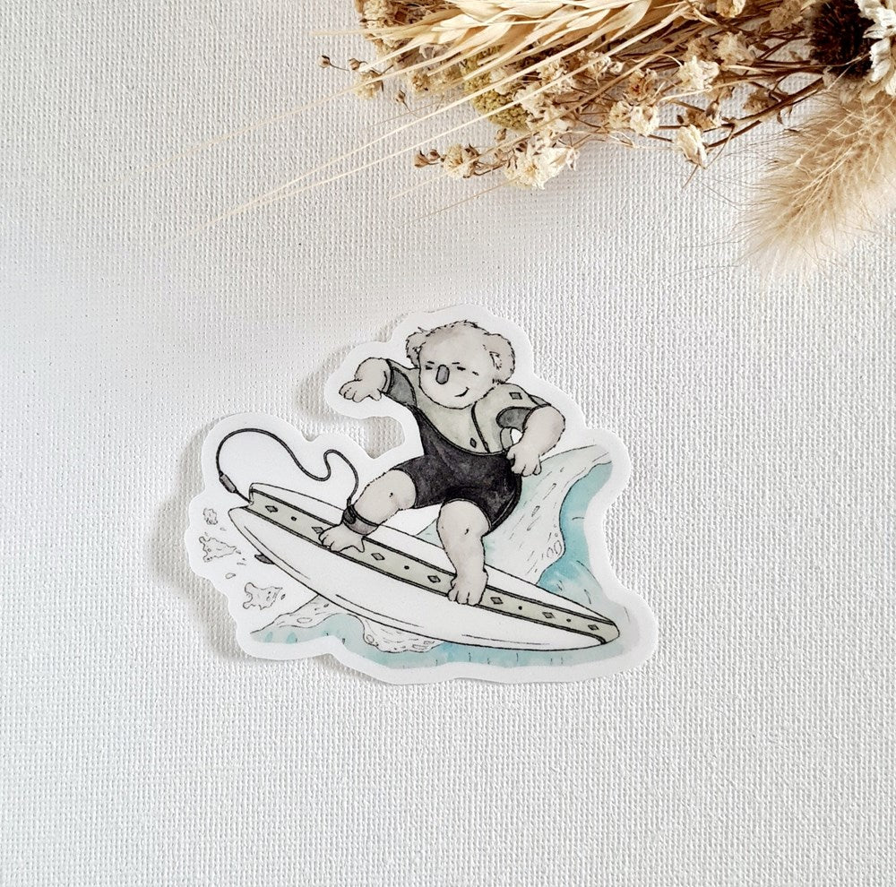 Surfing Koala Sticker