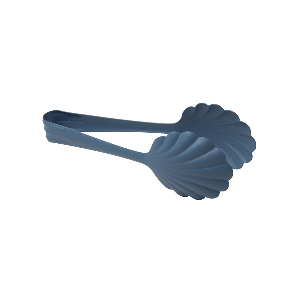 Scalloped Bakery Tongs -  Shiny Blue