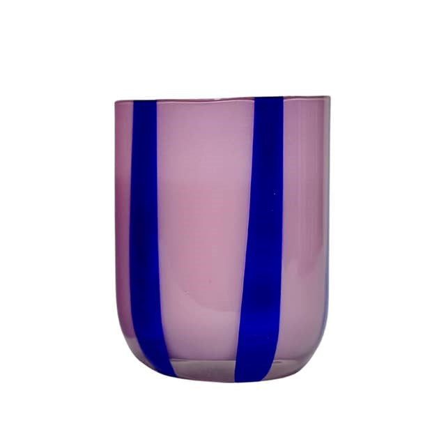 Atina Glassware - Lilac & Navy