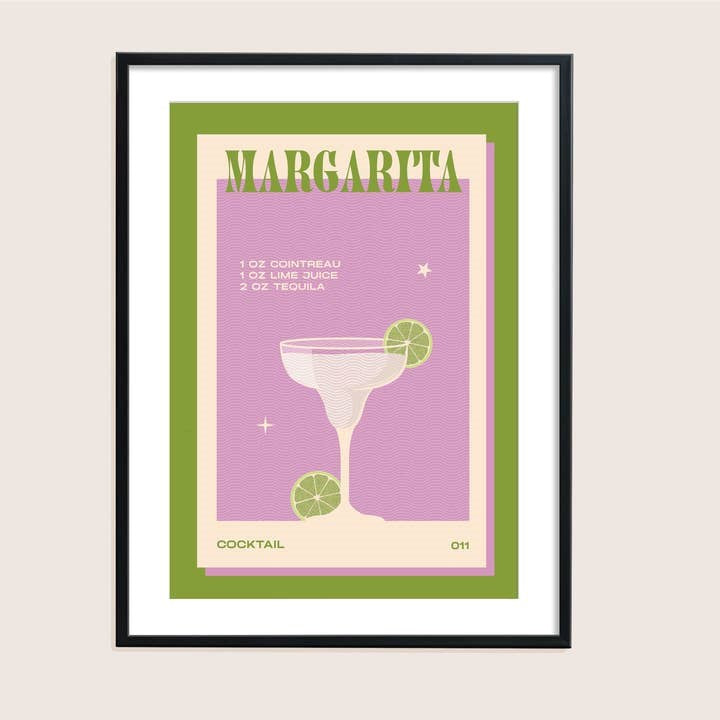 Margarita Print - Green (A3)