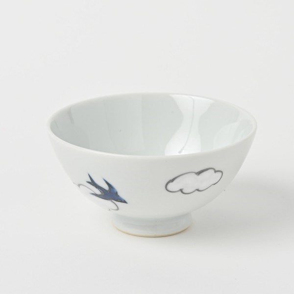 Aritaware Cloud & Swallow Bowl (10.5cm)