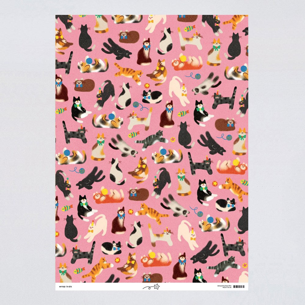 Cats Wrapping Paper Sheet