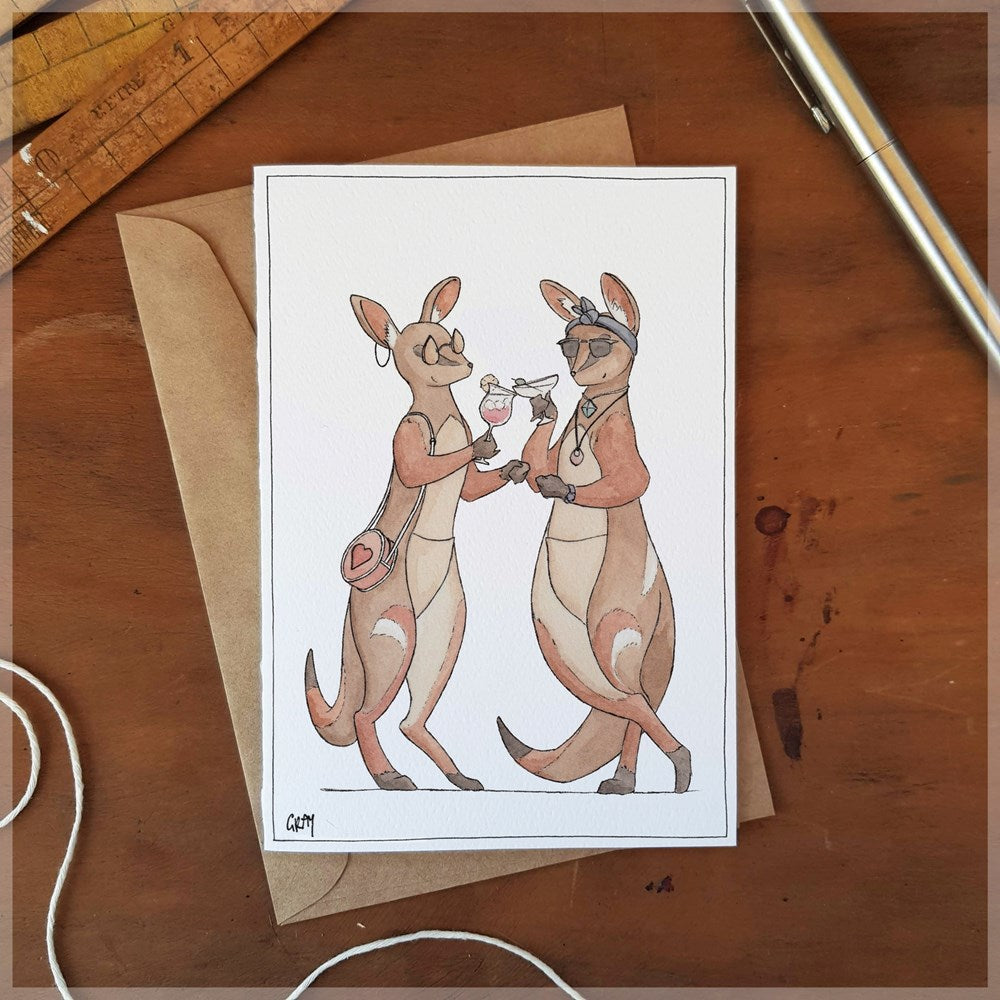 Hip Hoppers Wallaby Card