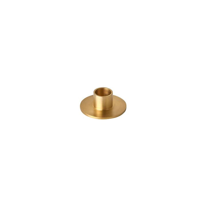 Brass Candle Holder - Round